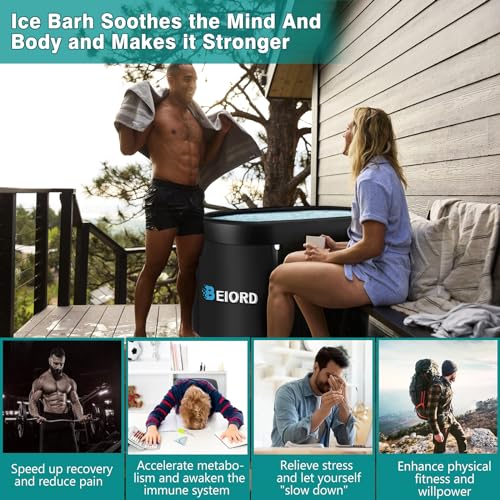 BEIORD Portable Oval Ice Bath Tub for Athletes - Image 3