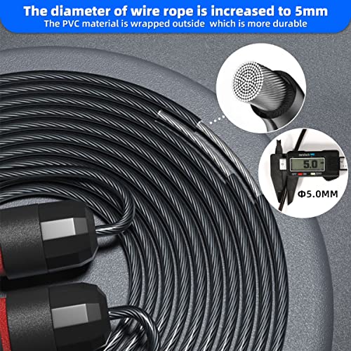 BHYTAKI Tangle-Free Speed Jump Rope with Foam Handles - Image 3