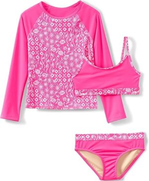 Lands’ End UPF 50 Rash Guard Set