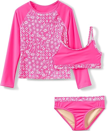 Lands' End UPF 50 Rash Guard Set