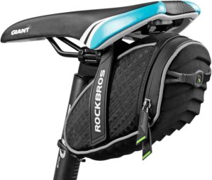 ROCKBROS Bike Saddle Bag 3D Shell Black