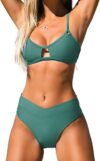 CUPSHE Bikini Set High Waisted V Cut Bikini