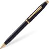 Cross Black Lacquer Ballpoint Pen with Gold