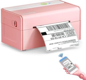 JADENS Bluetooth Thermal Wireless Shipping Label Printer, 4×6
