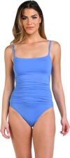 La Blanca Goddess Shirred Side Bathing Suit