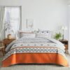 Flysheep Boho Orange Quilt Set, Full/Queen