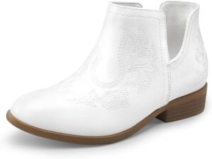 DREAM PAIRS Ankle Short Cowgirl Western Boots