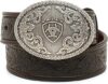 ARIAT Tan Floral Embossed Leather Belt