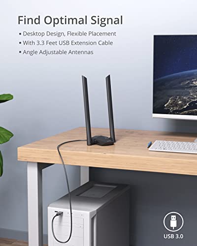 BrosTrend USB WiFi 6 Adapter AX1800 - Image 5