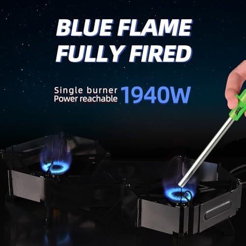BRS Portable Foldable Double Cooktop Camping Stove - Image 2