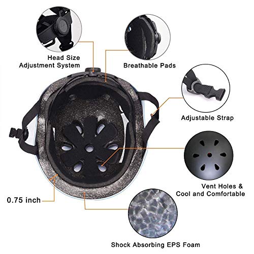 BURSUN Adjustable Kids Multi-Sport Bike Helmet - Image 4