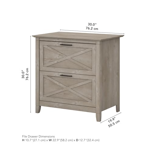 Bush Business Furniture Key West 2 Drawer Lateral File Cabinet - Image 3