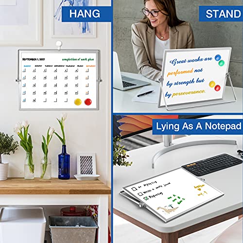 BYWOKY Double-Sided Magnetic Whiteboard Set with Stand - Image 5