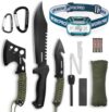 Camping Hatchet & Machete Set with Sheath