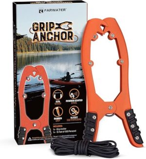 FARWATER Canoe Anchor Grip with 15ft Paracord