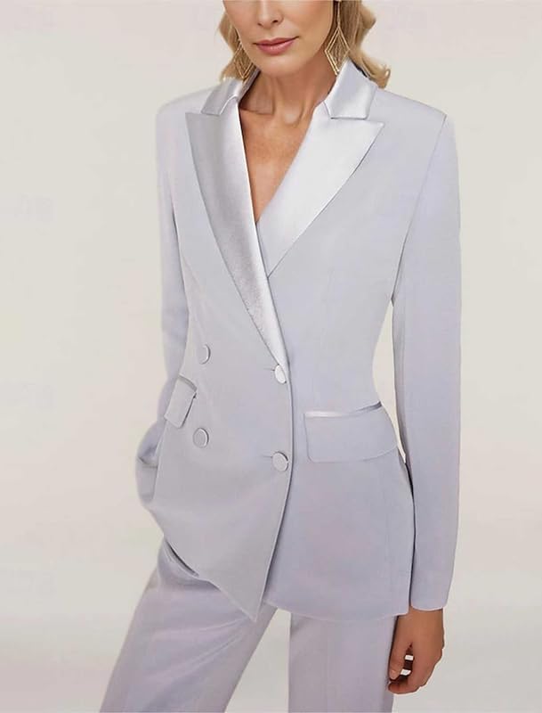 Caodip 2 Piece V Neck Business Outfits - Image 3