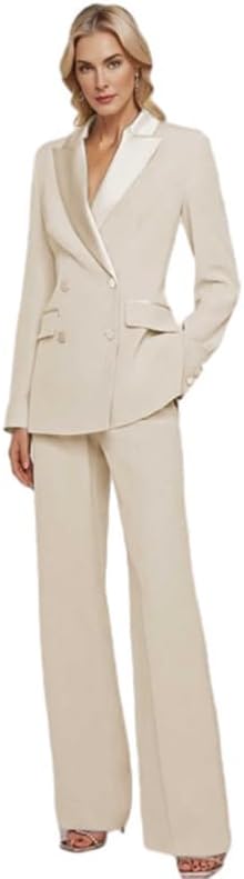 Caodip 2 Piece V Neck Business Outfits - Image 5