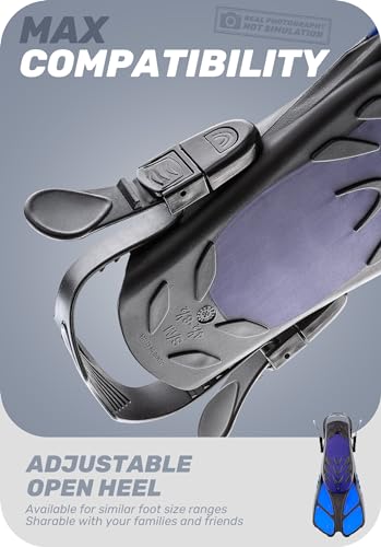 CAPAS Adjustable Travel Size Snorkel Swim Fins - Image 4