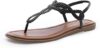 CentroPoint Women’s Braided T-strap Flat Sandals