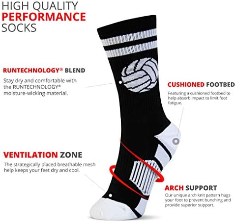 ChalkTalkSPORTS Volleyball Mid-Calf Socks | Multiple Colors - Image 3