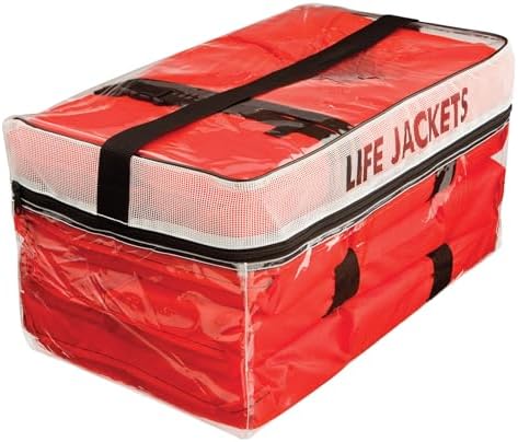 Clear Storage Bag with 4 Life Jackets - Image 2