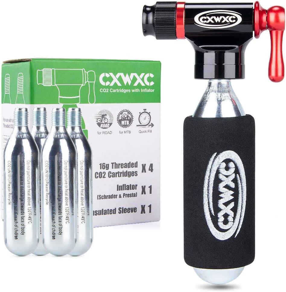 CXWXC CO2 Inflator Kit with Cartridges