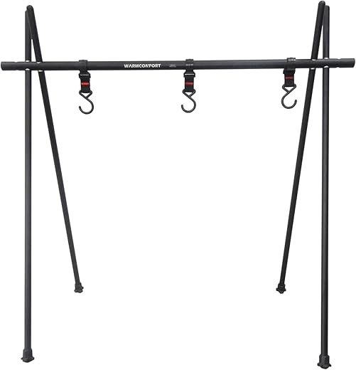 WARMCONFORT Collapsible Camping Cookware Hanging Rack