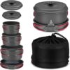 Alocs Compact Durable Camping Cookware Set