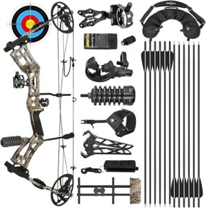 surwolf Compound Bow Kit 30-70 LBS, Camo