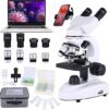 Herwicm Compound Microscope, 40X-2500X, Dual LED