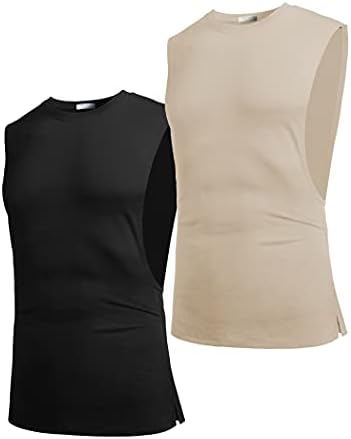 COOFANDY Men's 2 Pack Workout Tank Tops - Image 2