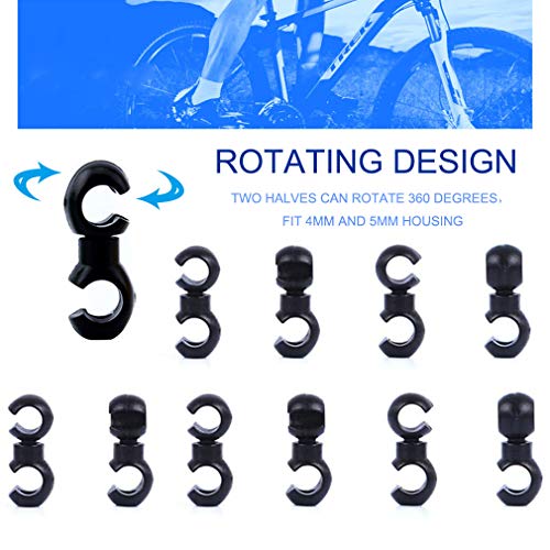 COOLWHEEL 20Pcs Rotating S-Hook Bike Cable Clips - Image 3