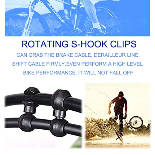 COOLWHEEL 20Pcs Rotating S-Hook Bike Cable Clips - Image 2