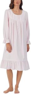 Eileen West Cotton Flannel Long Sleeve Gown