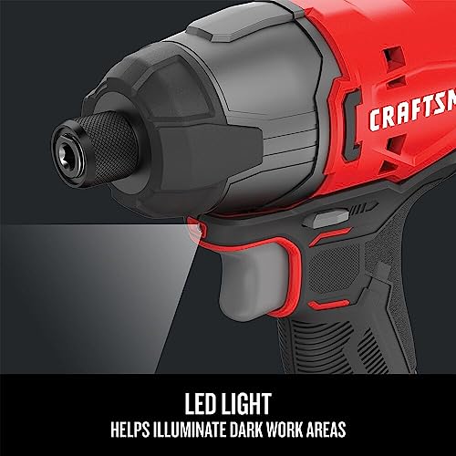 CRAFTSMAN 20V MAX Impact Driver Kit, LED - Image 5