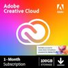 Adobe Creative Cloud Full Suite + 100GB Storage, 1-Month Subscription