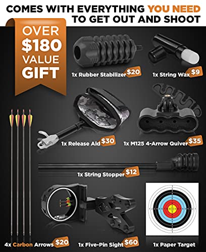CREATIVE XP Adjustable Compound Bow Archery Set - Image 4