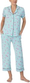 Kate Spade New York Cropped Short Sleeve Pajama Set