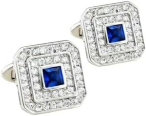 RKC JEWELRY Cubic Zirconia Cufflinks