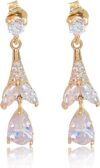 Laminated 229 Shape Tower Stone Earrings