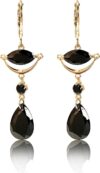 ZOURO DEJANDO HUELLA HIDALGUNSE Cufflink Laminated 250 Black Stone Earrings