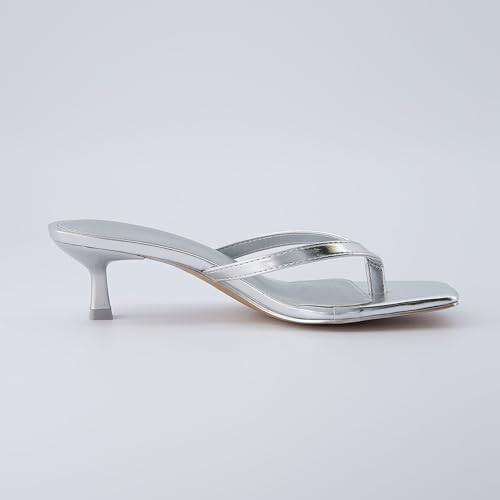 CUSHIONAIRE Miami Kitten Heel Thong Sandals - Image 4