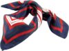 Allegra K Dark Stripe Kerchief Scarf