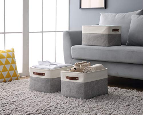 DECOMOMO Fabric Storage Baskets for Shelves - Image 3