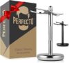 Perfecto Deluxe Chrome Razor & Brush Stand