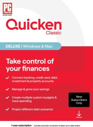 Quicken, Inc. Deluxe Subscription 1 Year [PC/Mac]