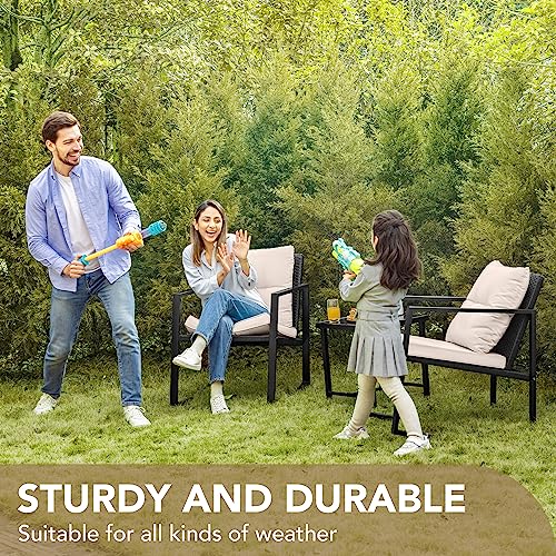 Devoko 3 Piece Wicker Rocking Bistro Set - Image 4