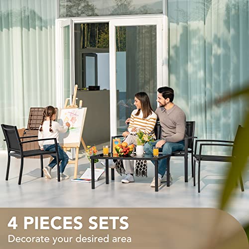 Devoko 4-Piece Outdoor Patio Furniture Set - Image 2