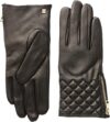 Bruno Magli Diamond Quilted Cuff Leather Gloves