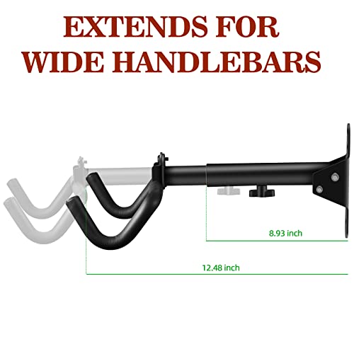 DIRZA Adjustable Wall Mount Bike Rack - Image 4